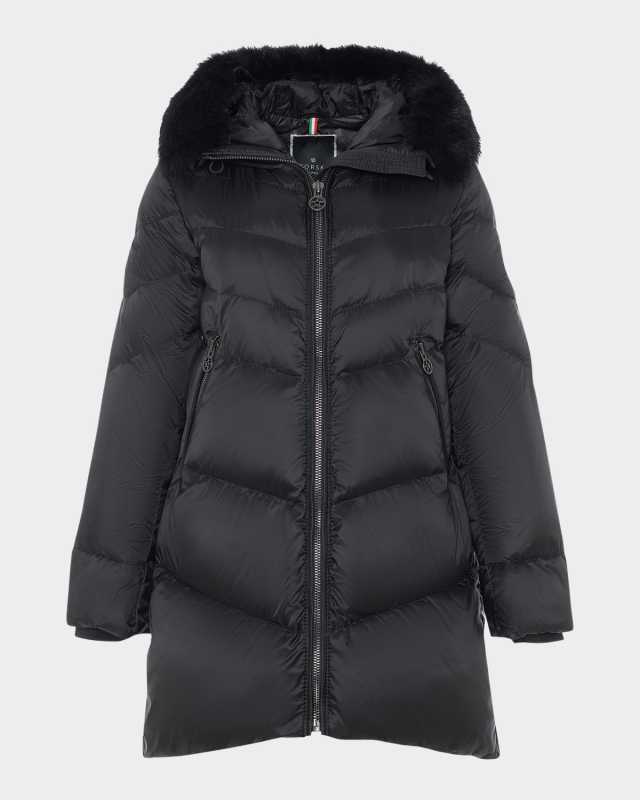 Apres-Ski Jacket With Detachable Toscana Lamb Shearling Hood Tr